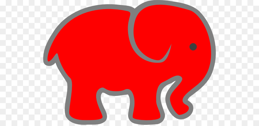 900x440 Indian Elephant Red Clip Art