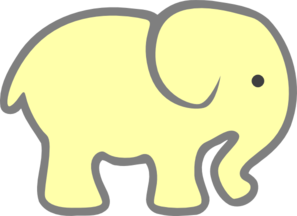 297x216 Yellow Baby Elephant Clip Art Clipart Panda
