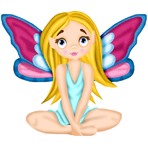 600x600 Cute Cartoon Fairies Clip Art