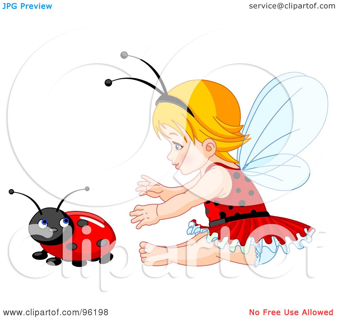 1080x1024 Royalty Free (Rf) Clipart Illustration Of A Baby Fairy Girl