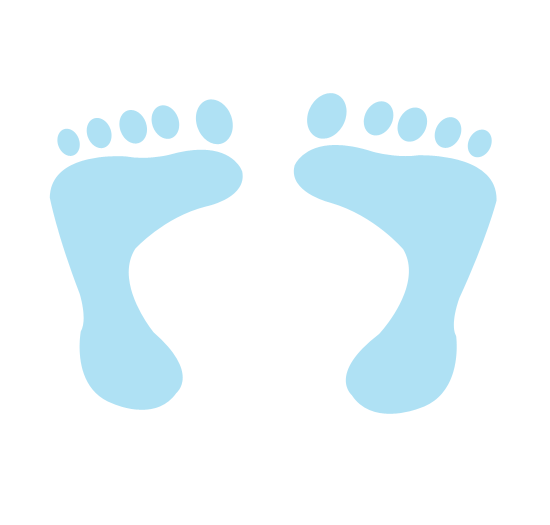 550x525 Image Of Baby Footprint Clipart
