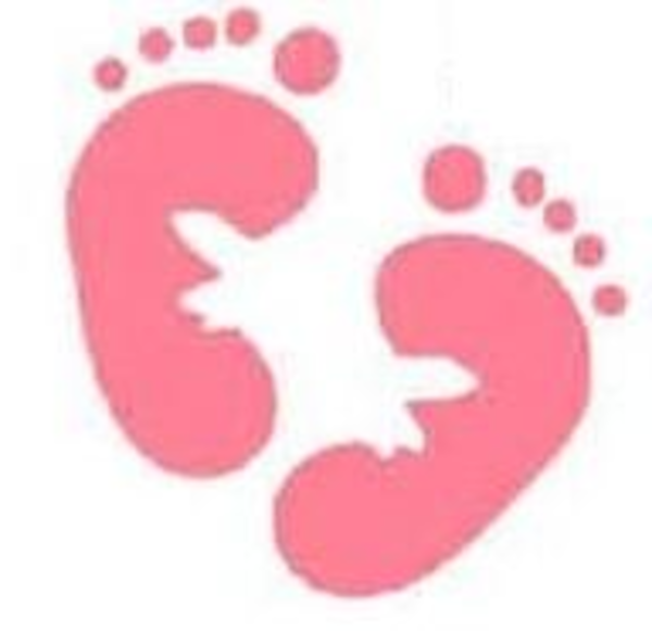 600x581 Pink Baby Feet