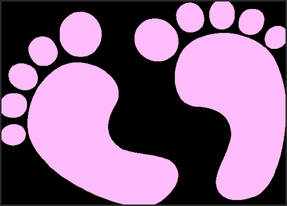 576x413 Baby Footprint Clipart Free Dcckh Best Of Baby Footprints Clipart