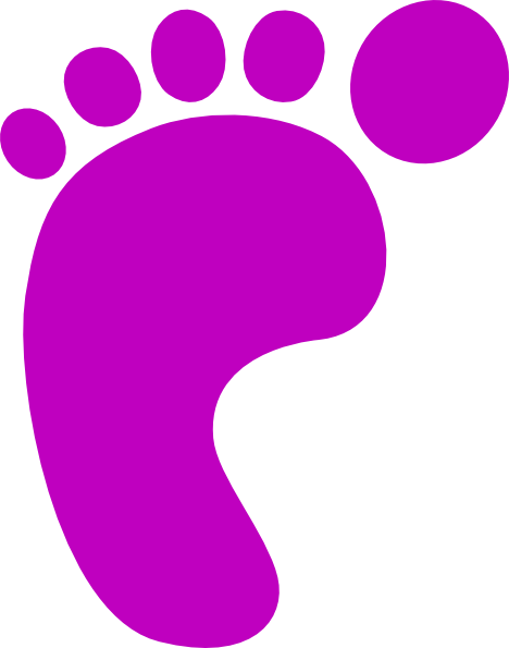 468x595 Baby Footprint Clipart