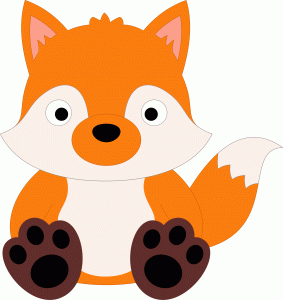 283x300 Cute Baby Fox Clipart