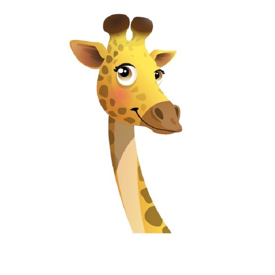 556x557 Giraffe Clipart Black And White Images Free Download For Mobile