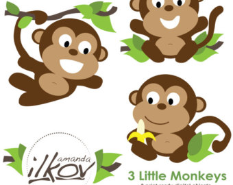 340x270 Monkeys Clipart
