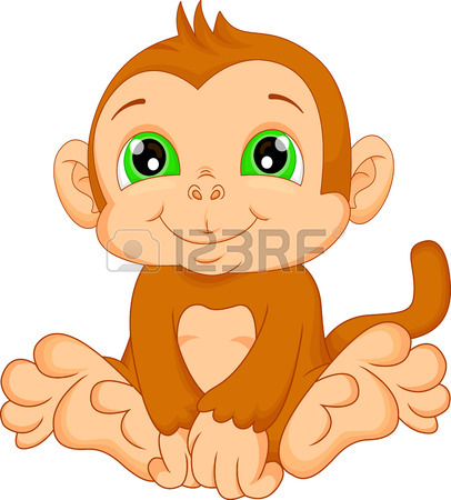 406x450 Ape Baby Clipart
