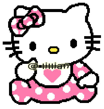 346x362 Hello Kitty Cross Stitch Patterns Kits