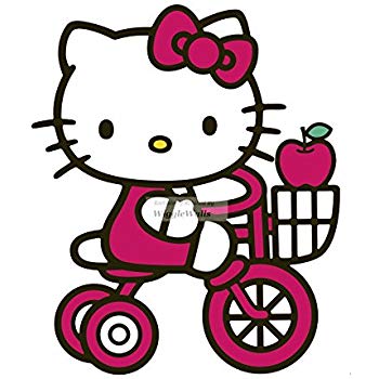 350x350 9 Tricycle Hello Kitty Sanrio Removable Peel Self