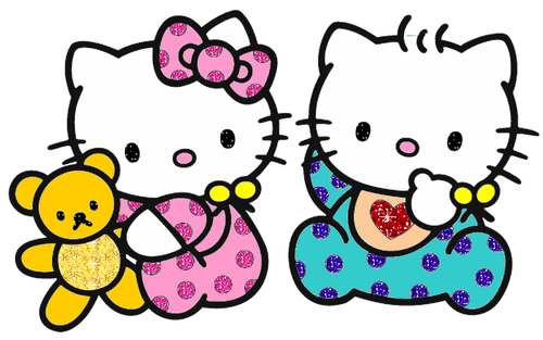 500x313 Baby Hello Kitty And Baby Daniel On We Heart It