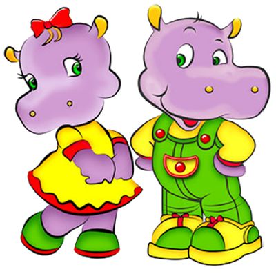 Baby Hippo Clipart