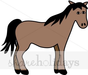 300x254 Bay Horse Clipart