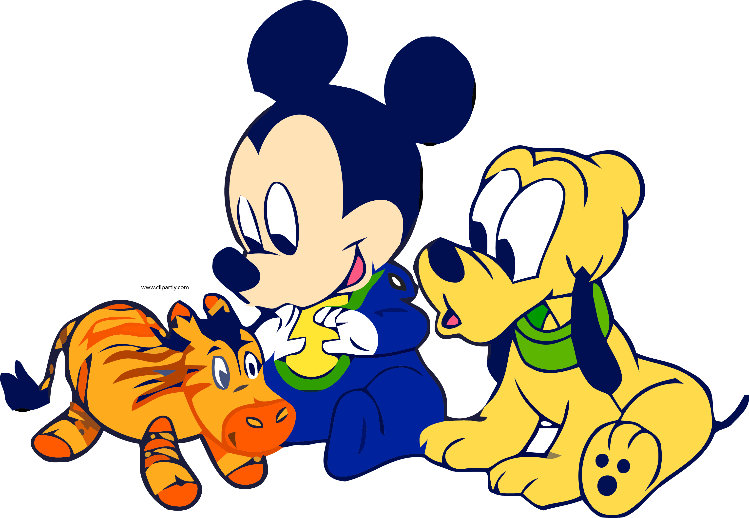 3035x2099 Baby Mickey Pluto Horse Toy Clipart Png