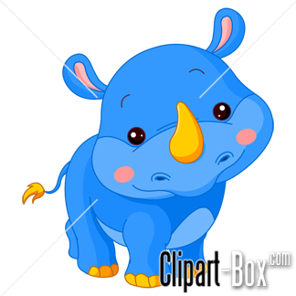 324x324 Clipart Blue Rhino Cartoon Art Rhinos, Royalty