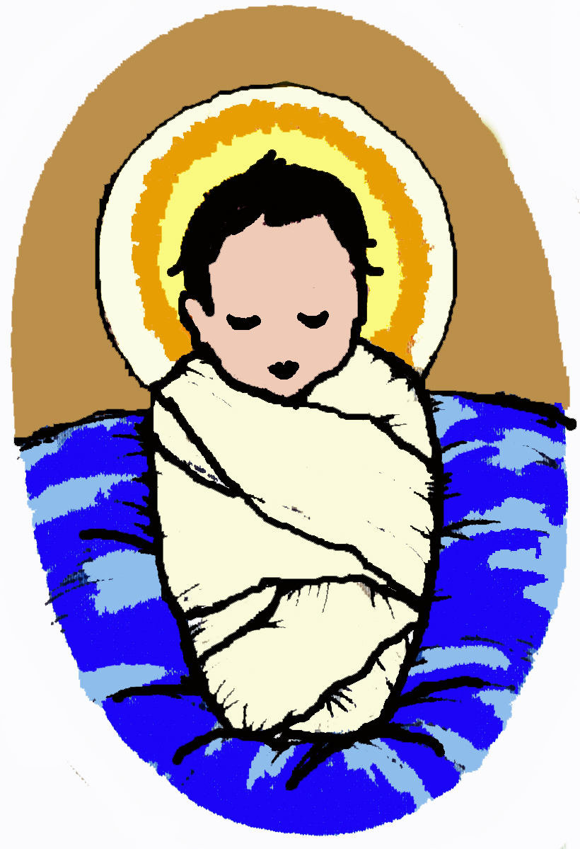 820x1199 Cartoon Baby Jesus