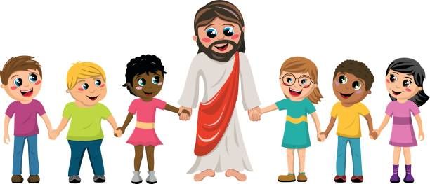 612x263 Free Of Jesus With Children Clip Art, Vector Images