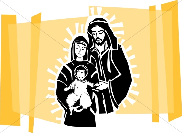 776x568 Baby Jesus And Parents Nativity Clipart