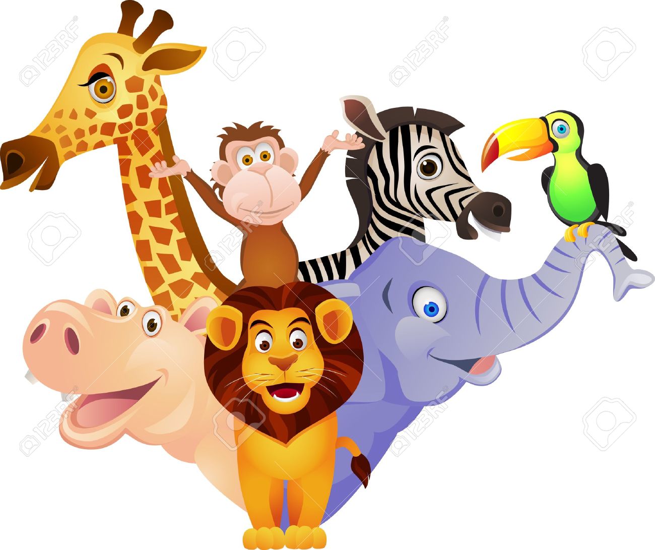 1300x1091 Jungle Safari Clipart