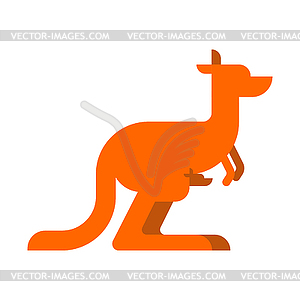 300x300 Kangaroo And Bag Of Baby. Australia Animal