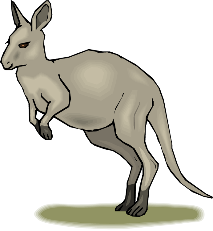 692x750 Baby Kangaroo Clipart