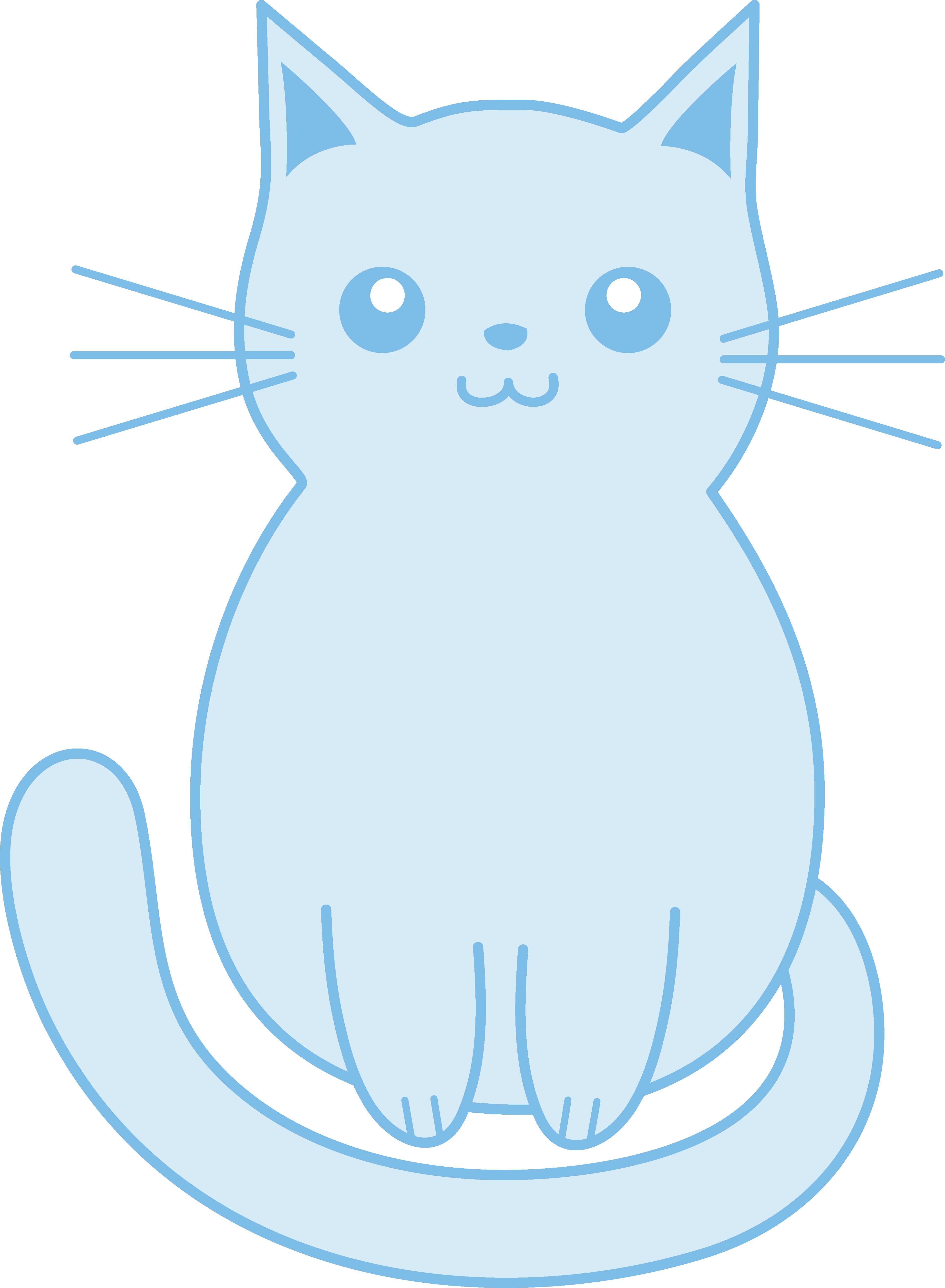 3872x5274 Cute Blue Kitten Clip Art