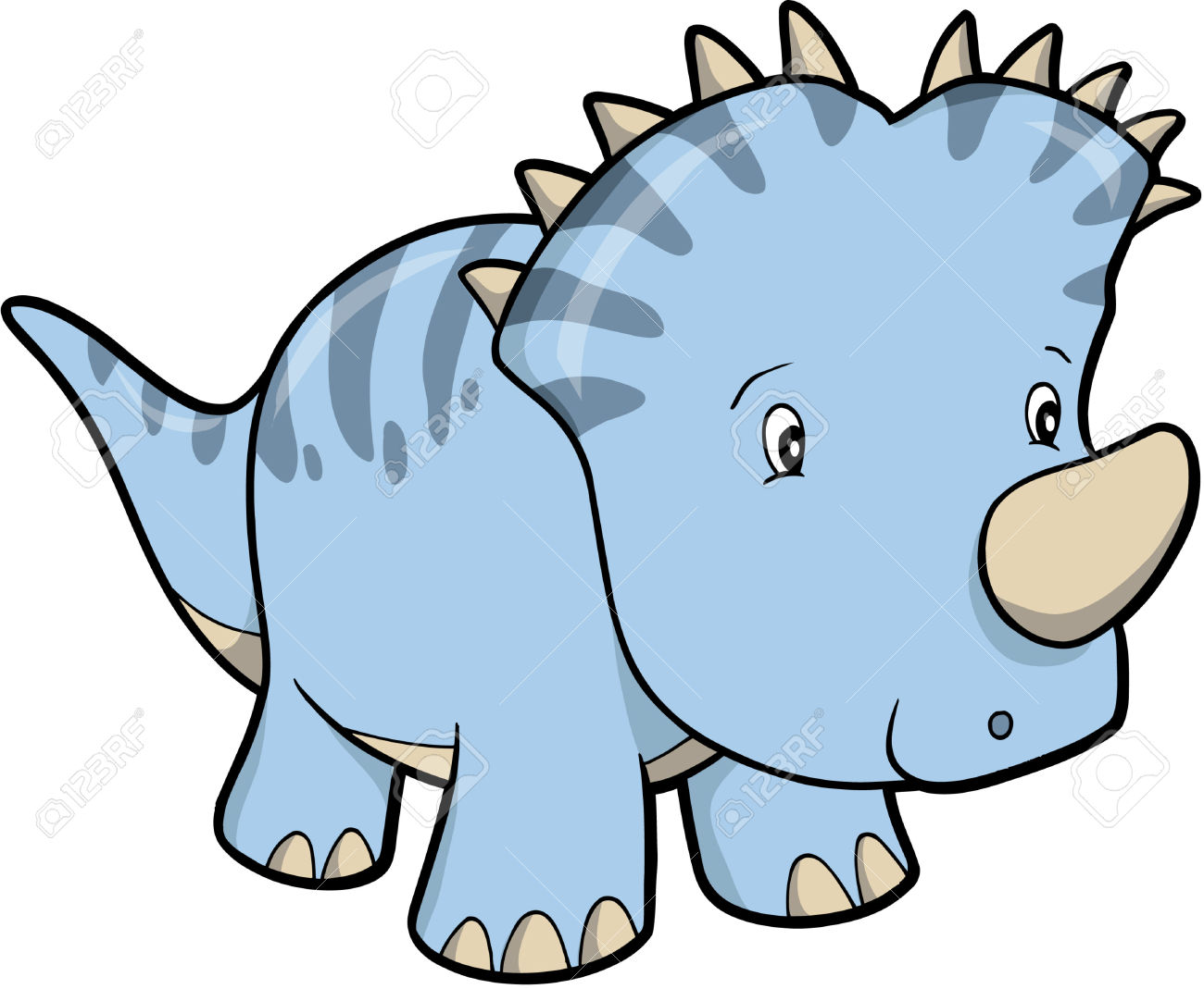 1300x1069 Blue Clipart Triceratop 3081316