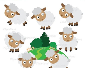340x270 Sheep Clipart Etsy