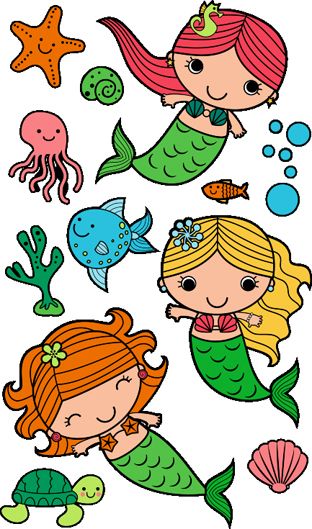 312x529 Simple Clipart Mermaid