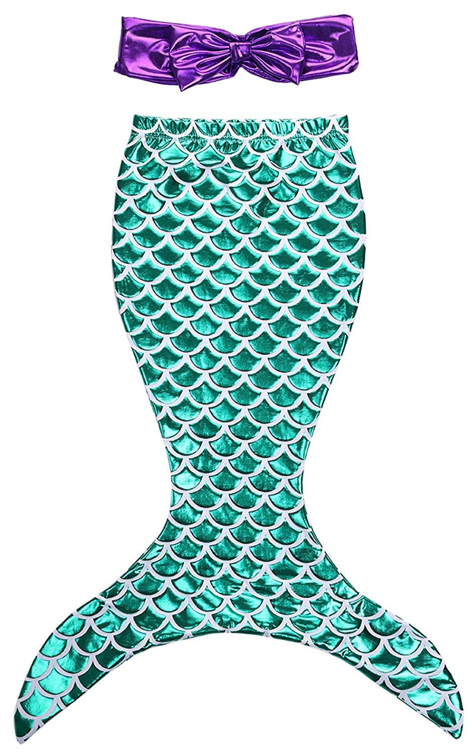 938x1500 Baby Girls Mermaid Tail Bikini Set Swimsuit Swimwear