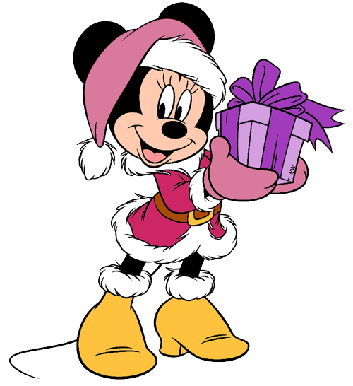 500x546 Christmas Minnie Mouse Clipart