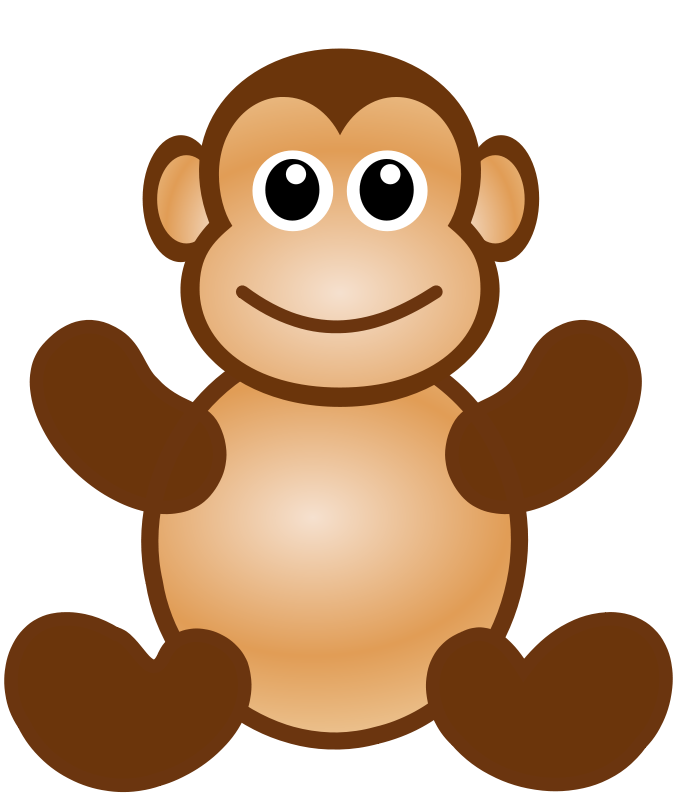 677x800 Curious George Baby Monkeys Clip Art