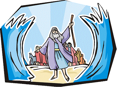 378x283 Moses Parts The Red Sea Clipart