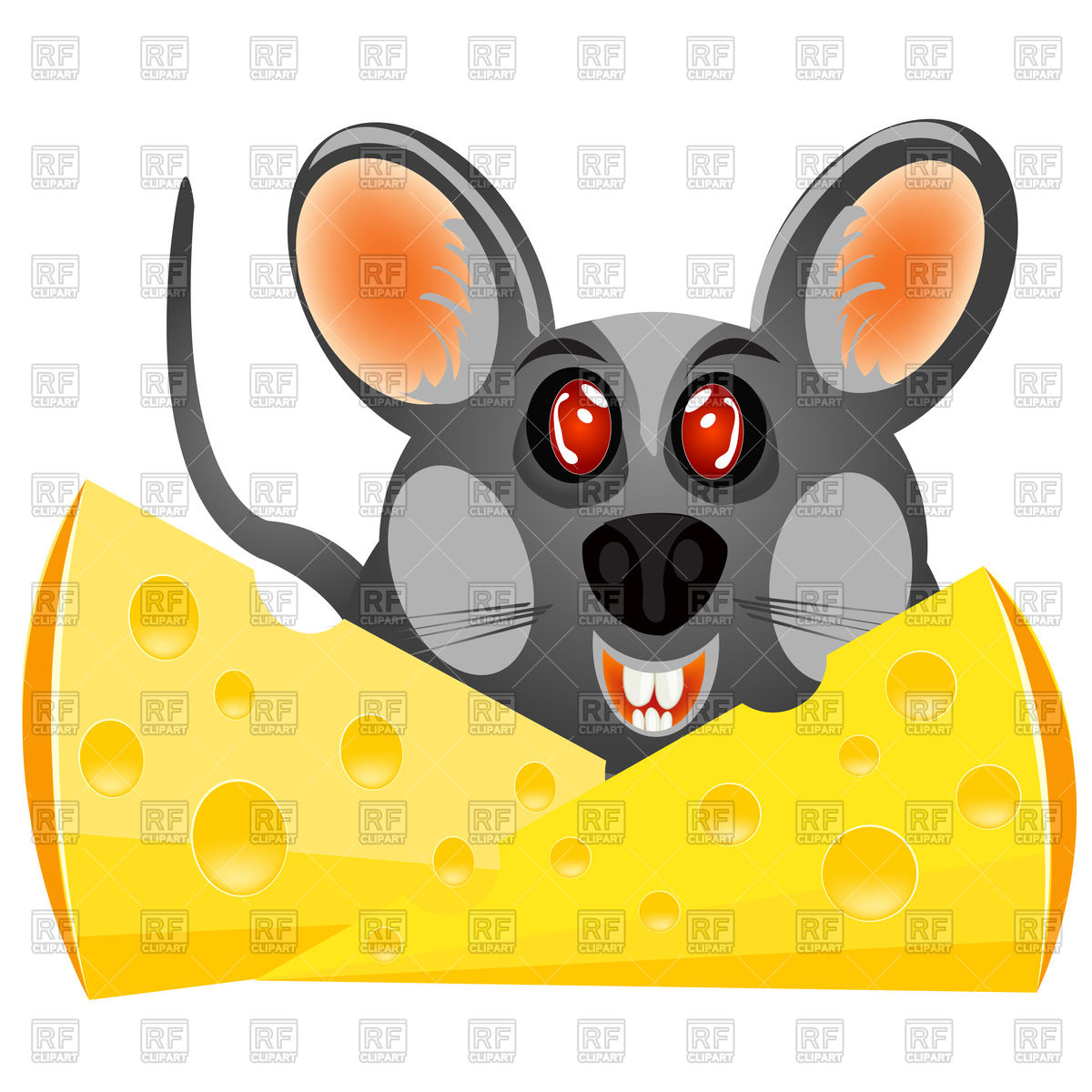 1200x1200 Mouse With Cheese Royalty Free Vector Clip Art Image