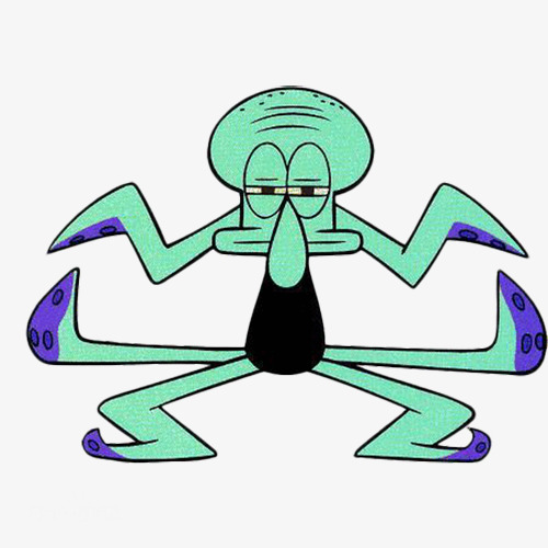 500x500 Lovely Dance Octopus Brother, Cartoon, Sponge Baby, Squidward Png