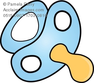 300x265 Clip Art Illustration Of A Baby's Pacifier