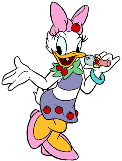 400x526 Cute Baby Daisy Duck With Pacifier Clipart