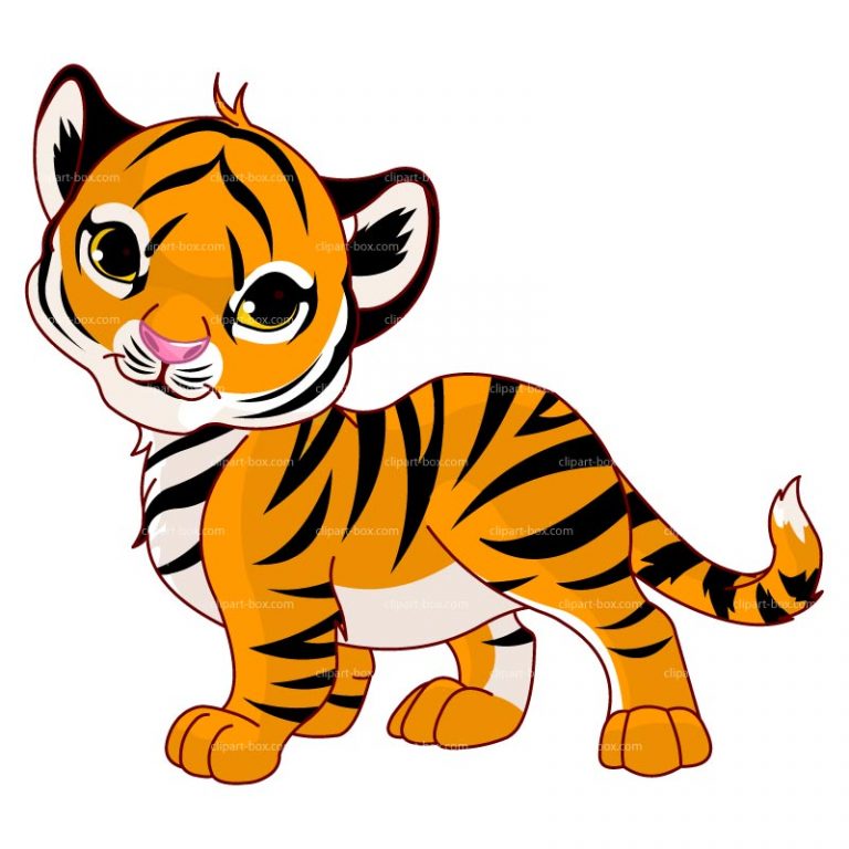 768x768 Baby Tiger Clip Art Cute Ba Tiger Clipart Clipart Panda Free