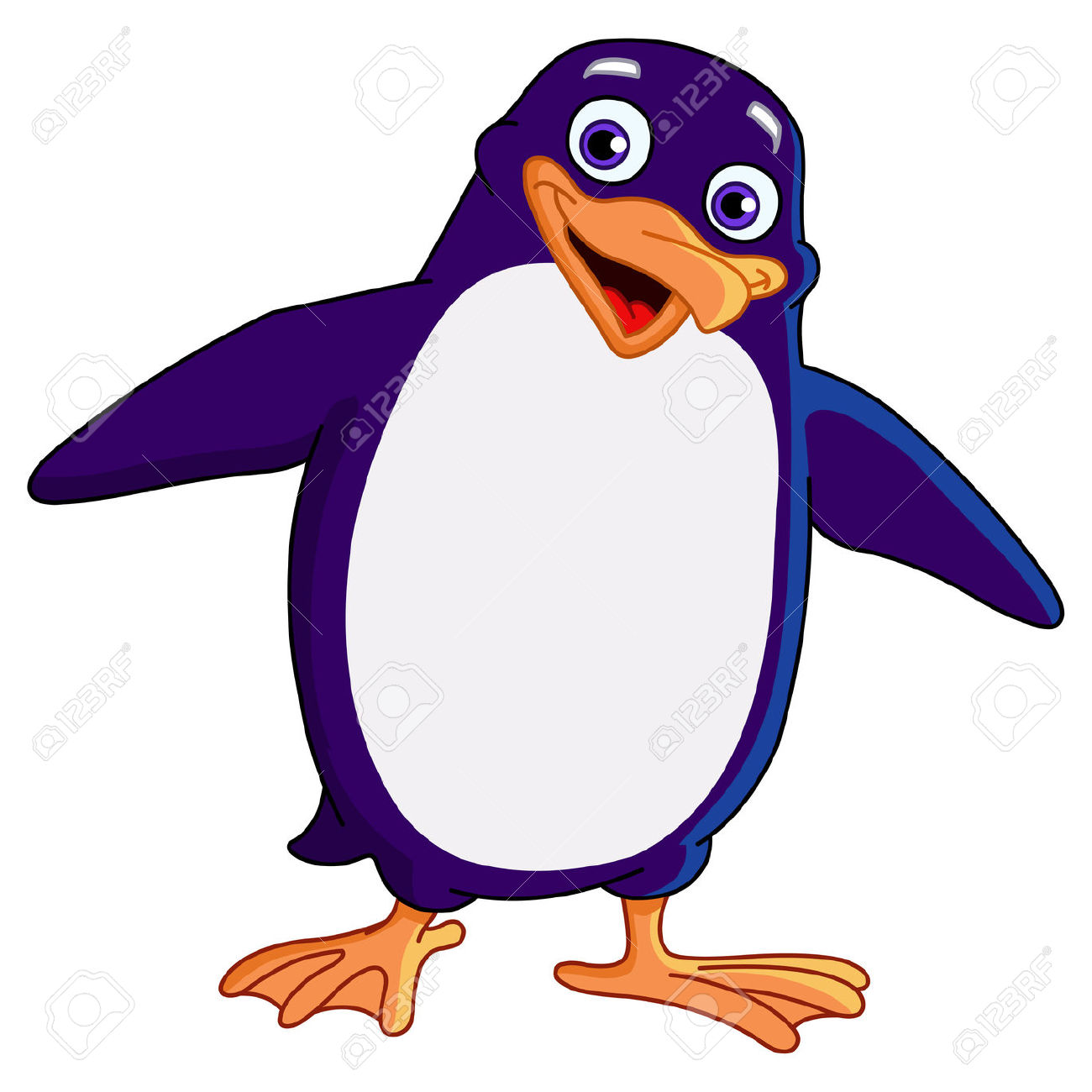 1300x1300 Clip Art Cartoon Penguin Clip Art