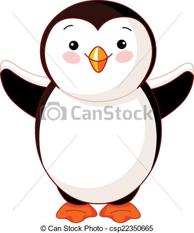 392x470 Illustration Of Cute Baby Penguin Clip Art Vector