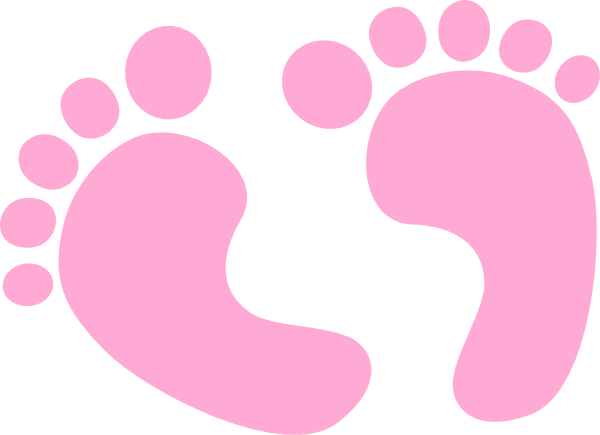600x435 Baby Footprints Clipart Ba Girl Footprint Clipart Clip Art