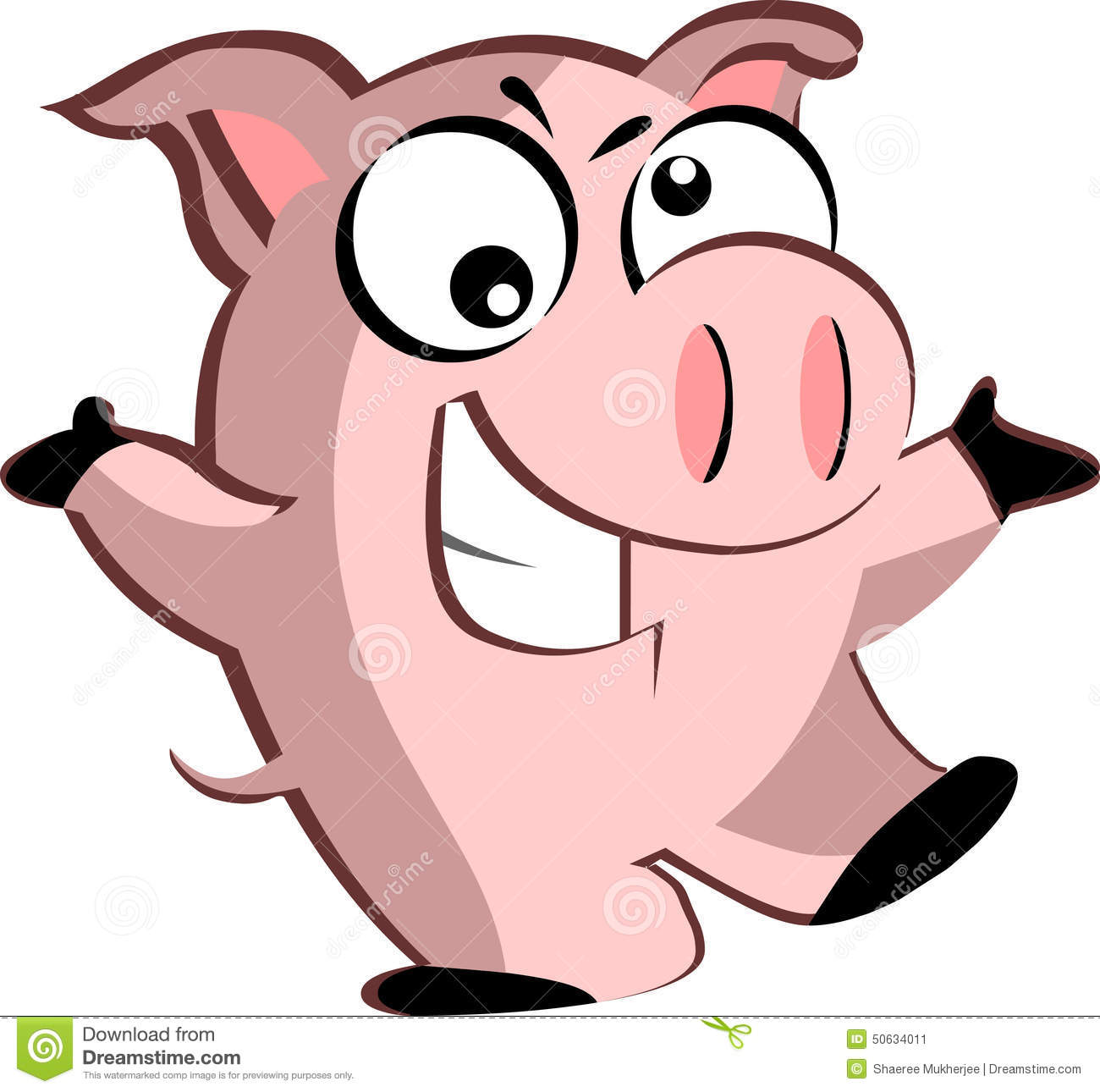 1300x1290 Reduced Pictures Of Cartoon Pig A Winking Clip