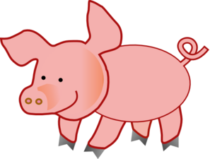 297x225 Small Pig Clip Art