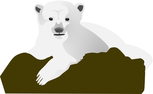 600x369 The Polar Bear Clip Art Free Clipart Panda
