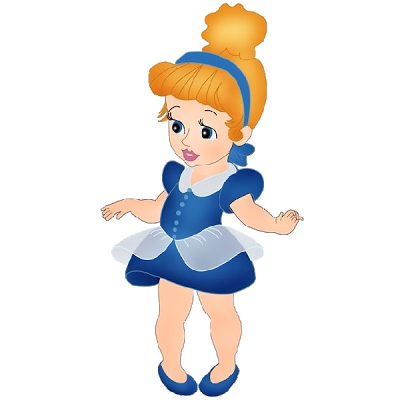 400x400 Princess Baby Clipart Collection