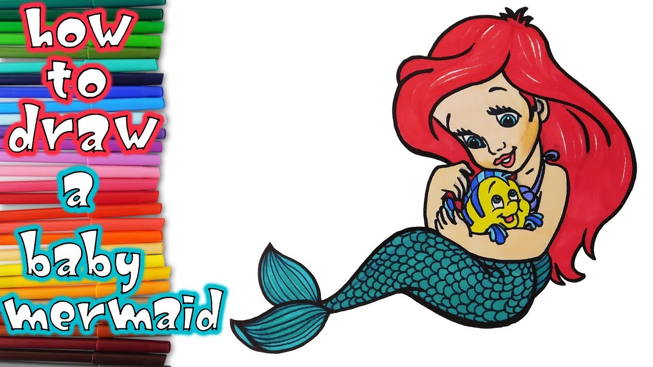 1280x720 Baby Clipart Little Mermaid 3043150
