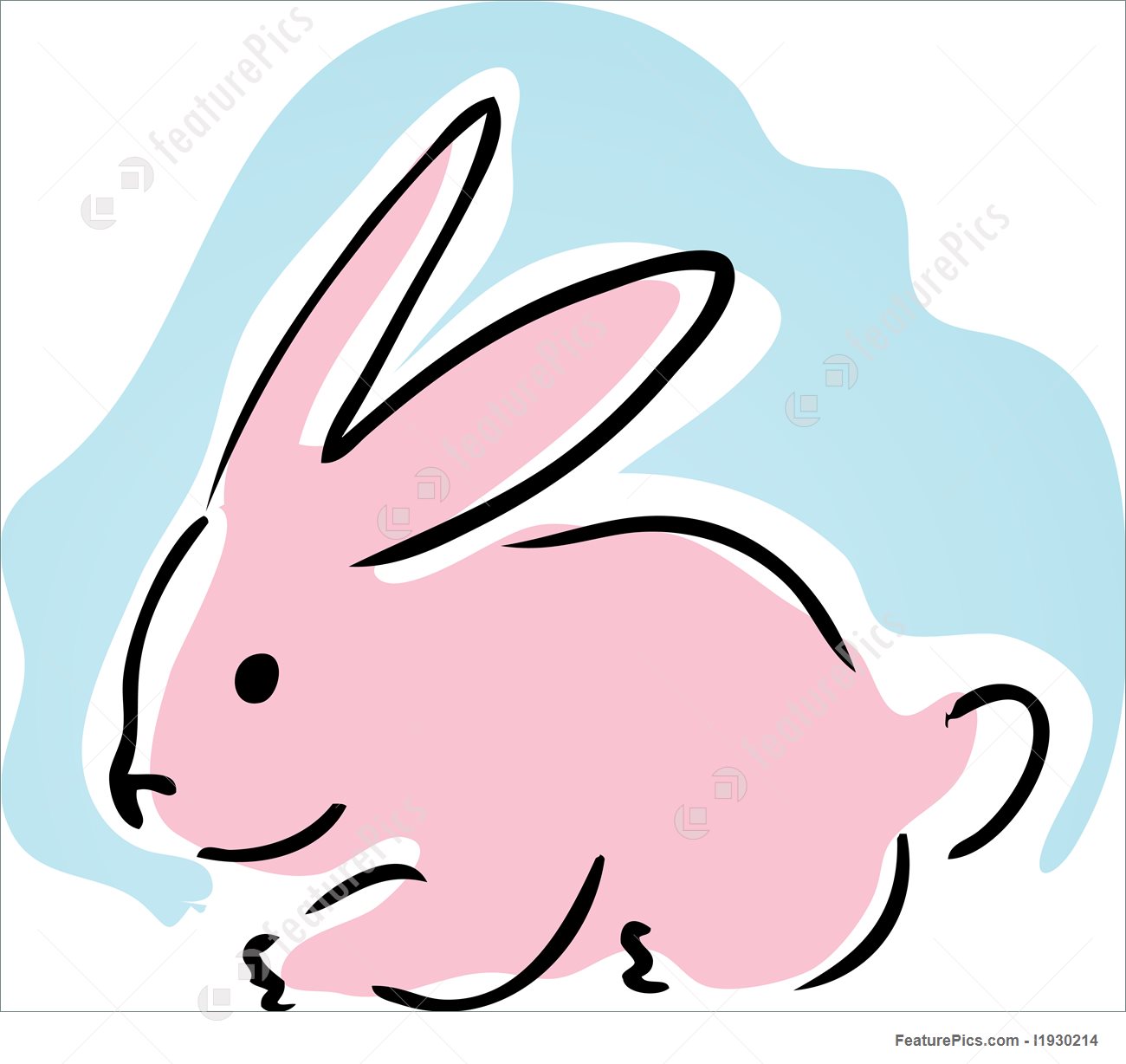 1300x1228 Cute Bunny Illustration