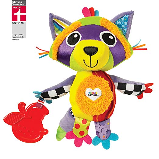 522x522 Lamaze Rylie Racoon Clip On Pram And Pushchair Baby Toy Amazon.co