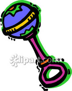 238x300 A Multicolored Baby Rattle Royalty Free Clipart Picture
