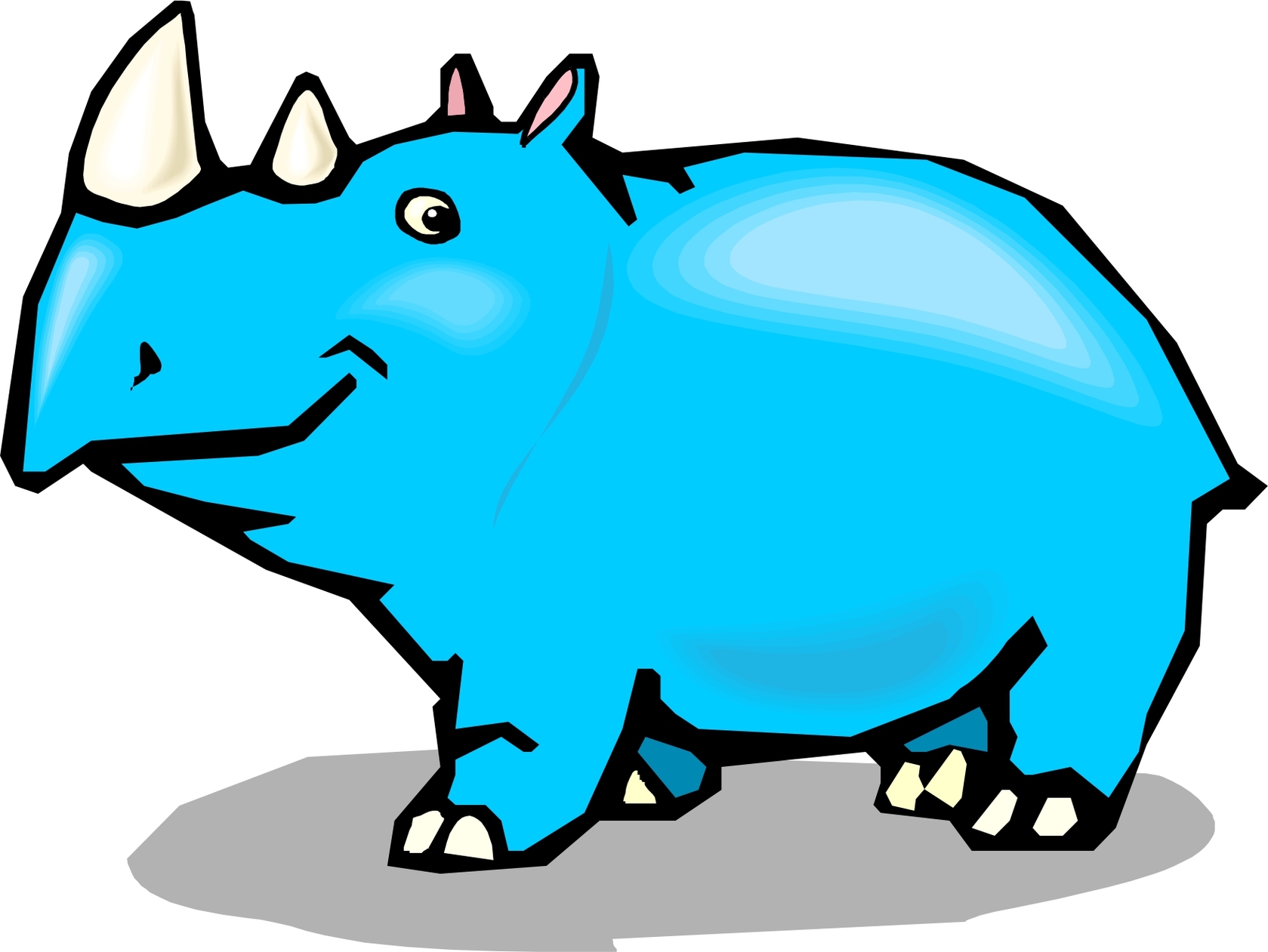 1679x1261 Clip Art Rhino Clip Art